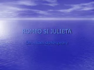 romeo si julieta