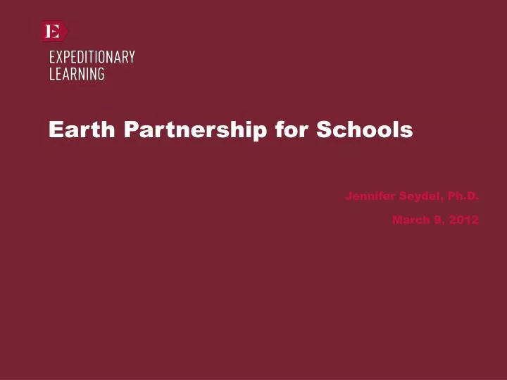 earth partnership for schools