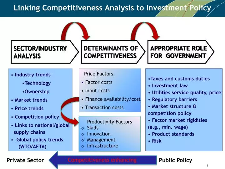 linking competitiveness analysis to investment policy