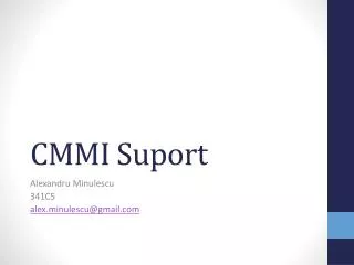 cmmi suport