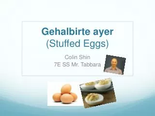 Gehalbirte ayer (Stuffed Eggs)