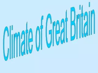 Climate of Great Britain