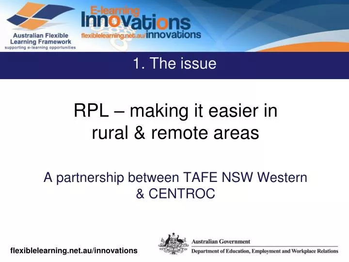 rpl making it easier in rural remote areas a partnership between tafe nsw western centroc