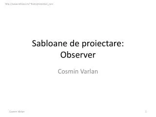 sabloane de proiectare observer