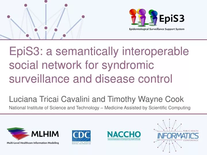 epis3 a semantically interoperable social network for syndromic surveillance and disease control