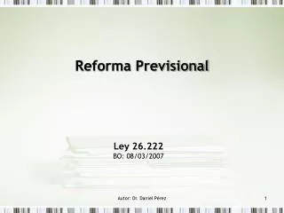 reforma previsional