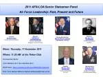 Air Force Leadership Panel: Reflections and Insights from Veteran Leaders - slide 1