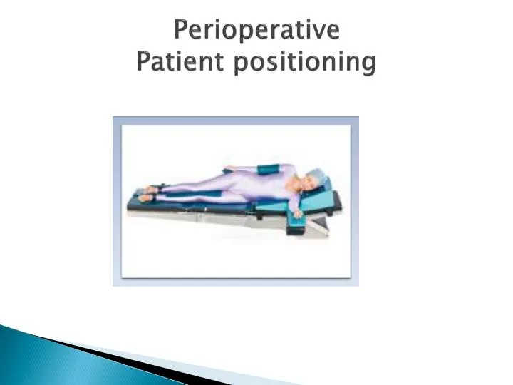 perioperative patient positioning