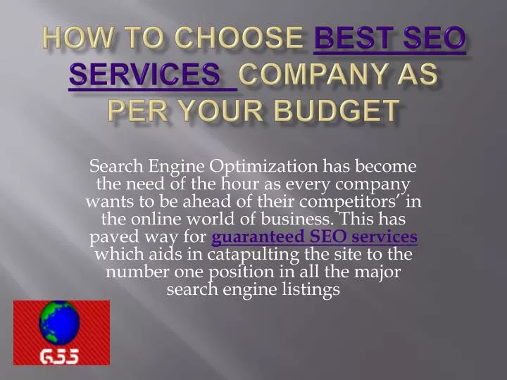 how to choose b est seo services company as per your budget