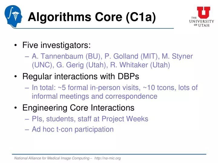 algorithms core c1a