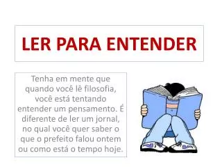 ler para entender