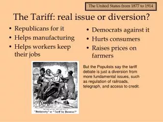 The Tariff: real issue or diversion?