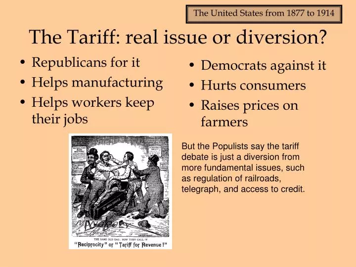the tariff real issue or diversion