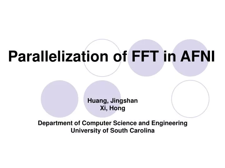 parallelization of fft in afni