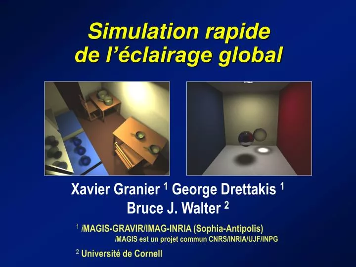 simulation rapide de l clairage global