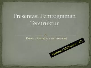 presentasi pemrograman terstruktur
