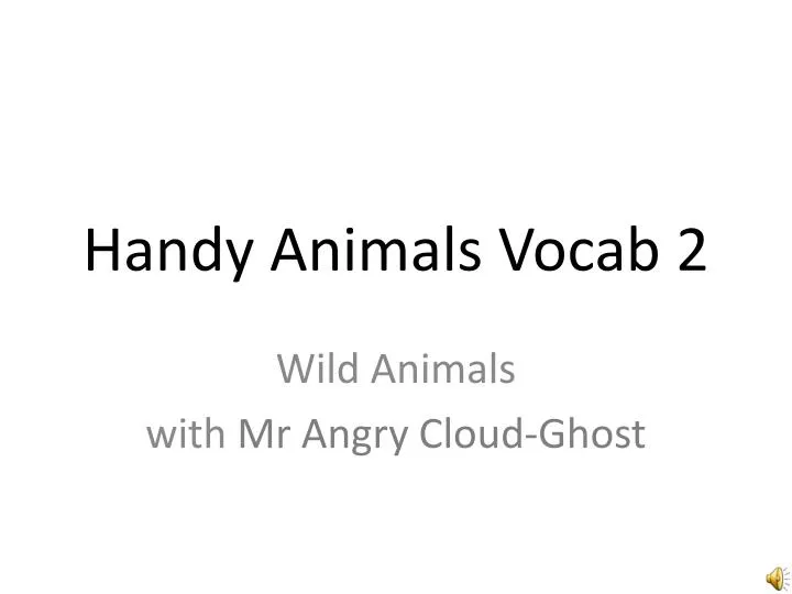 handy animals vocab 2