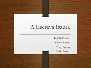 a escrava isaura