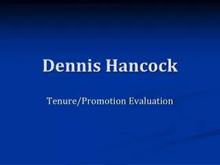 Dennis Hancock