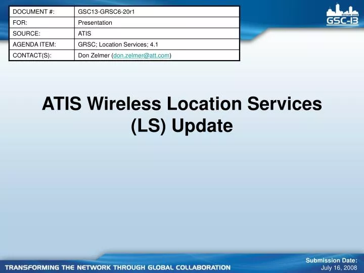 atis wireless location services ls update