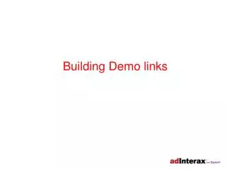 Building Demo links