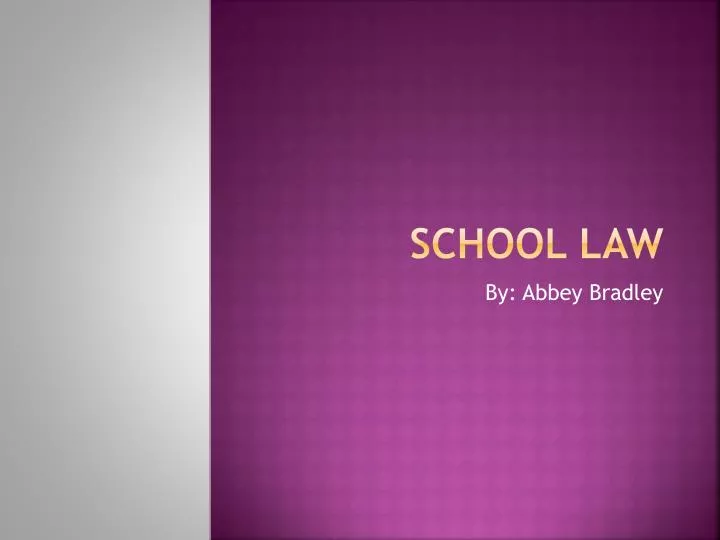 school law
