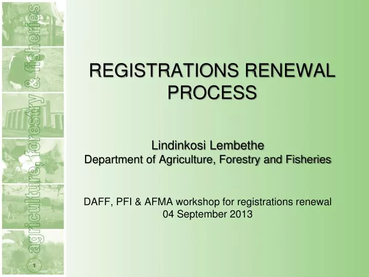 registrations renewal process