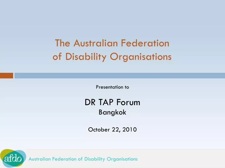 presentation to dr tap forum bangkok october 22 2010