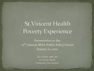 St.Vincent Health Poverty Experience