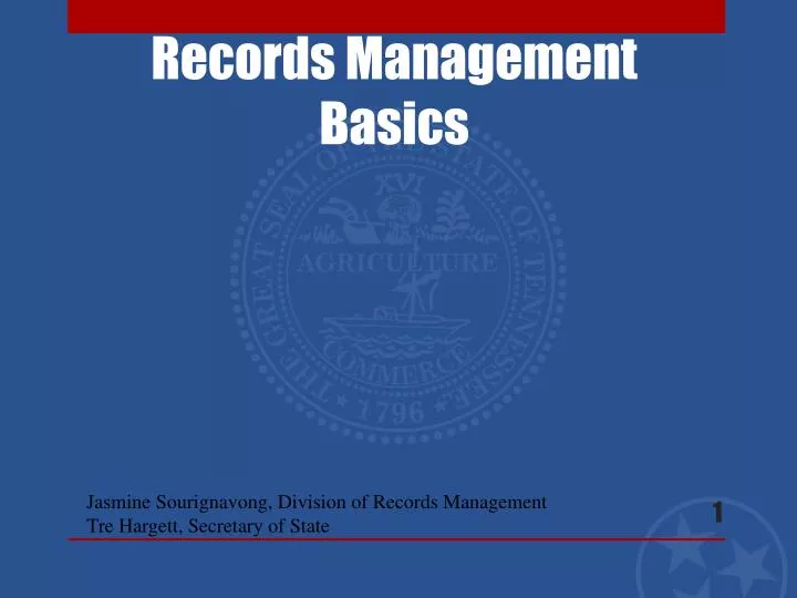 records management basics