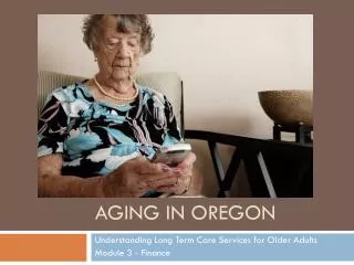 Aging in Oregon