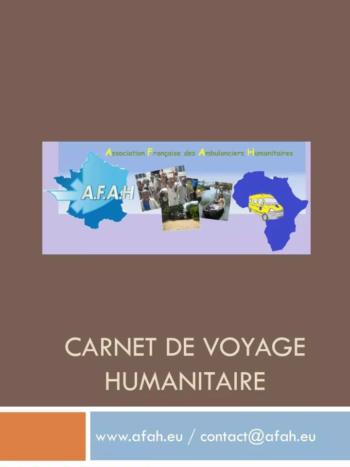 carnet de voyage humanitaire