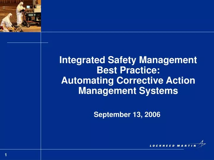 integrated safety management best practice automating corrective action management systems