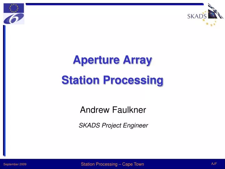 aperture array station processing
