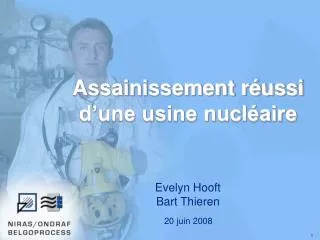 assainissement r ussi d une usine nucl aire