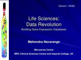 Life Sciences: Data Revolution