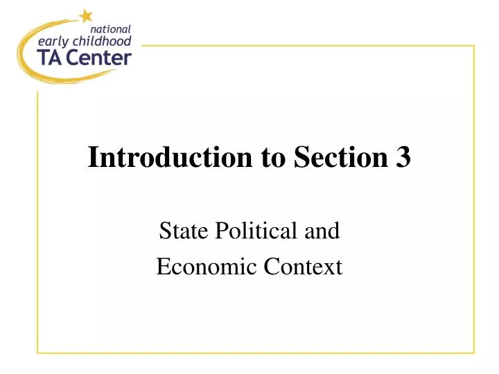 introduction to section 3