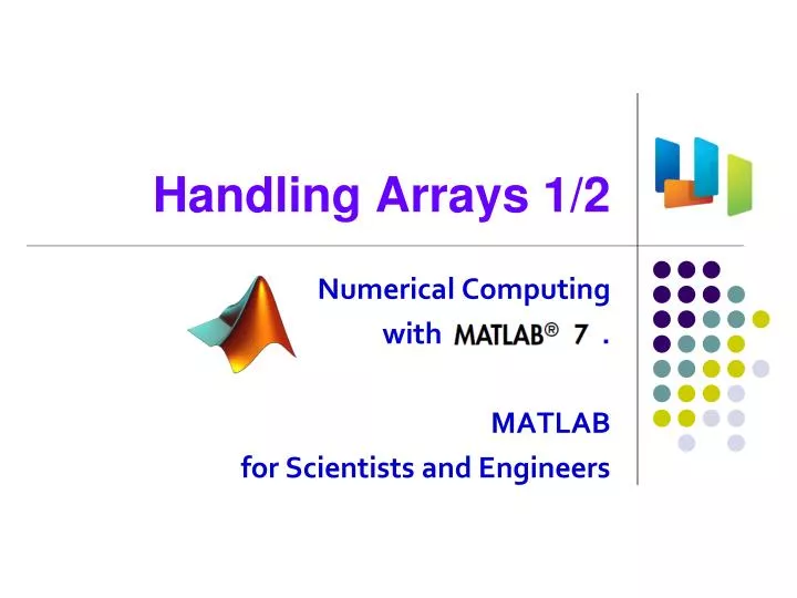 handling arrays 1 2