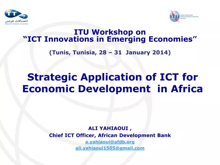 strategic application of ict for economic development in africa