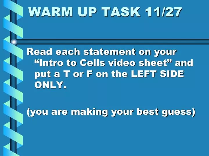 warm up task 11 27