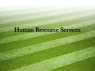 Human Resource Services