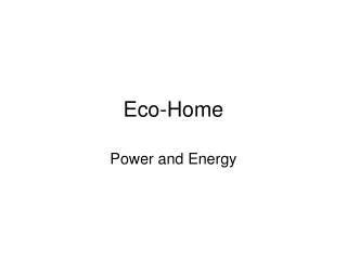 Eco-Home