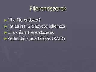 filerendszerek