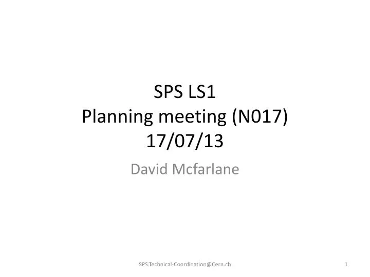 sps ls1 planning meeting n017 17 07 13