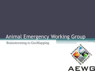 Animal Emergency Working Group