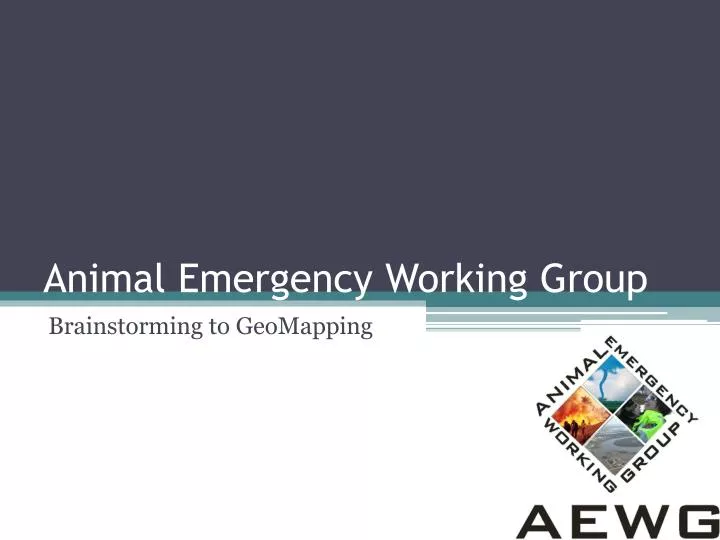 animal emergency working group