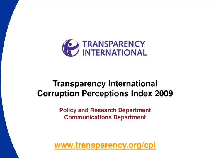 PPT - transparency/cpi PowerPoint Presentation, free download - ID:3854690