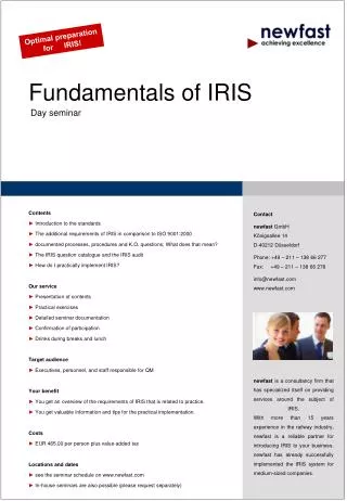 Fundamentals of IRIS