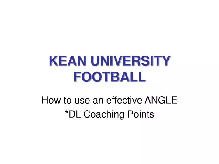 kean university football