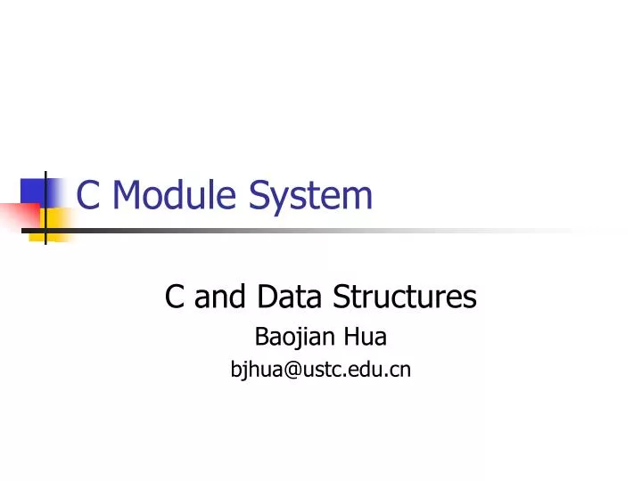 c module system